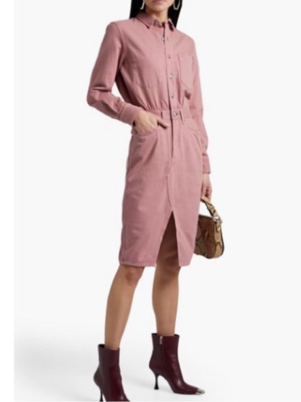 Rag & Bone Shirt Dress in Dusty Rose (Size XS or US4-6)